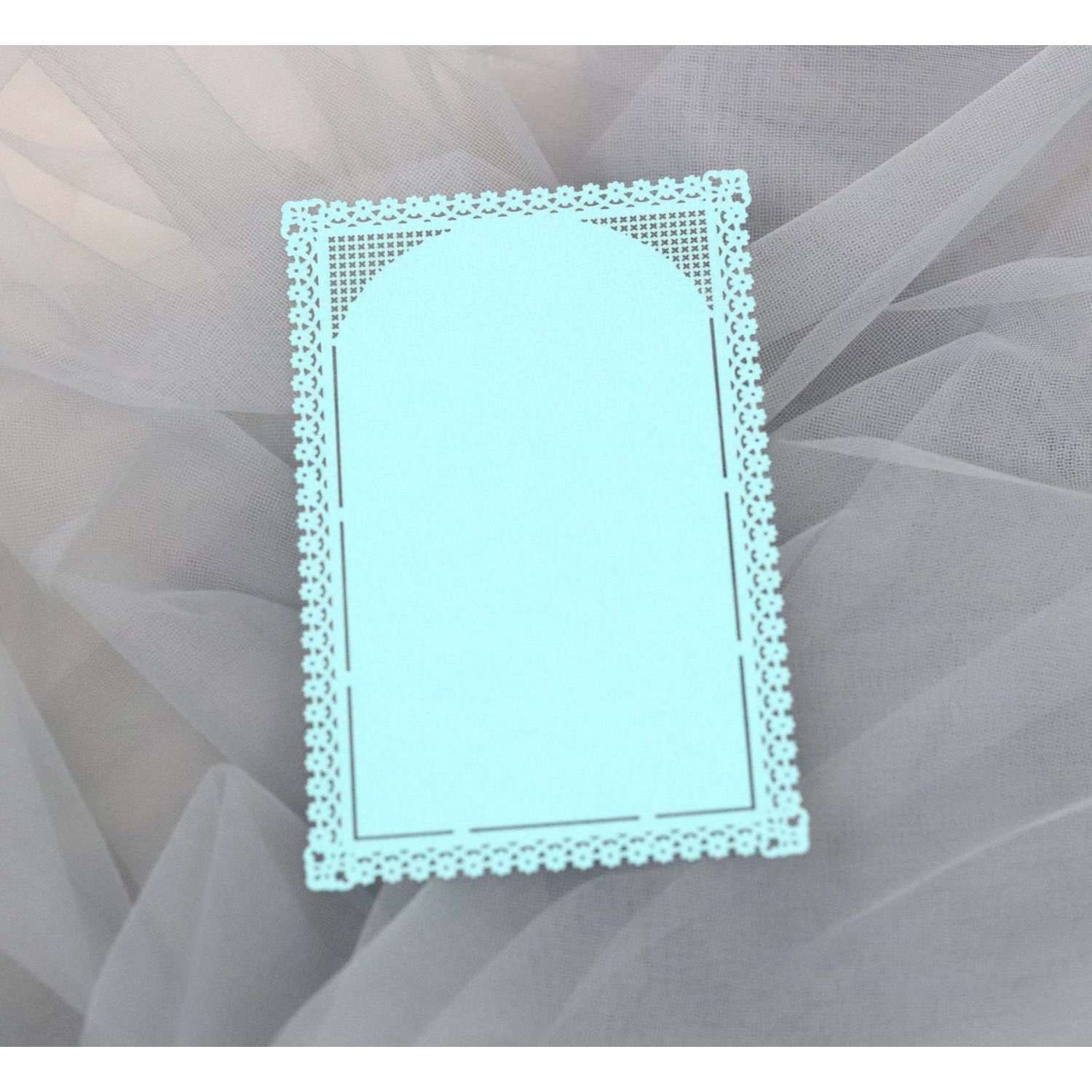 Wedding Invitation Card Laser Cut Iridescent Paper Lace Invitation Small Card 